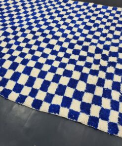 Royal Blue and White Rug