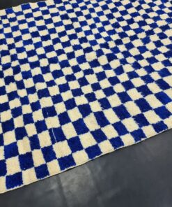 Royal Blue and White Rug