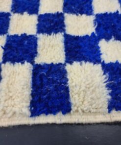 Royal Blue and White Rug