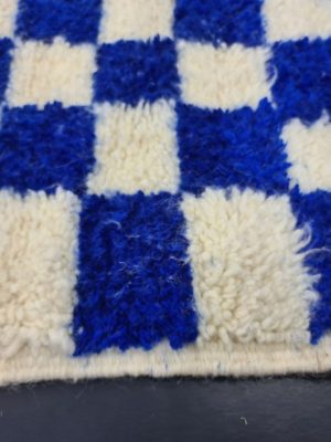 Royal Blue and White Rug