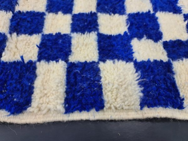 Royal Blue and White Rug