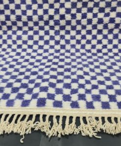 Purple and White Rug