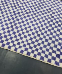 Purple and White Rug