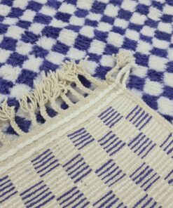 Purple and White Rug