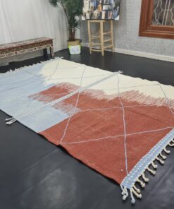 White, Brown And Baby Blue Carpet