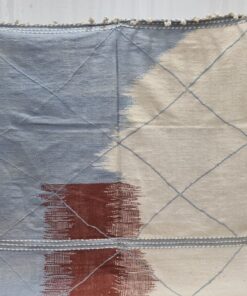 White, Brown And Baby Blue Carpet