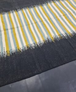 Black And Yellow Striped Carpet