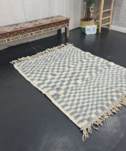 Gray & White Rug