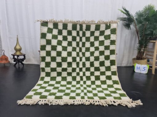 checkered rug