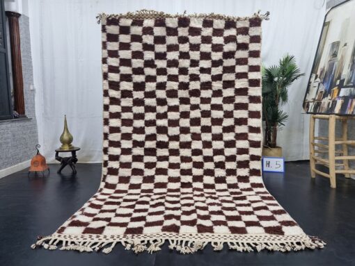 White And Brown Rug