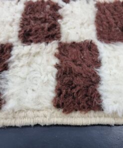 White And Brown Rug