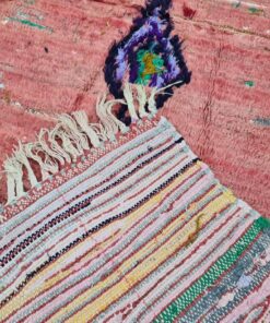 Faded Red Vintage Moroccan Rug