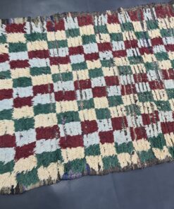 Gray And Burgundy Vintage Rug