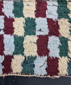 Gray And Burgundy Vintage Rug