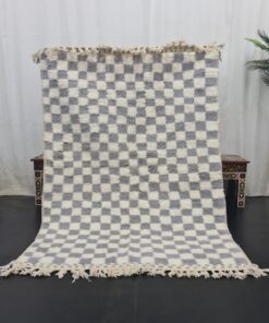 Checker Gray Rug,