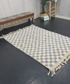 Checker Gray Rug,