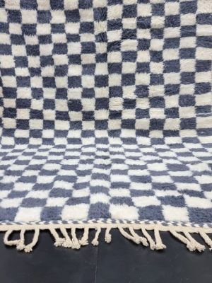 ,White And Spruce Blue Rug