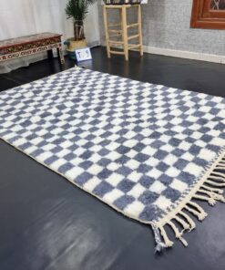 ,White And Spruce Blue Rug