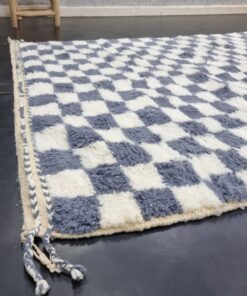 ,White And Spruce Blue Rug