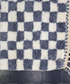 ,White And Spruce Blue Rug