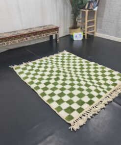 checkered rug