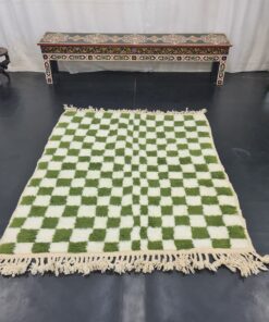 checkered rug