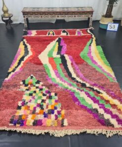 Red And Green Tribal Rug