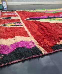 Red And Green Tribal Rug
