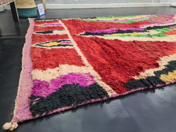 Red And Green Tribal Rug