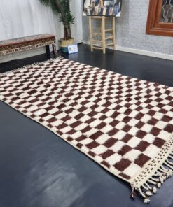 White And Brown Rug