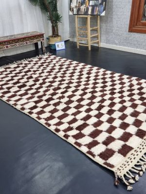 White And Brown Rug