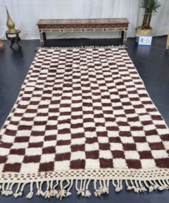 White And Brown Rug