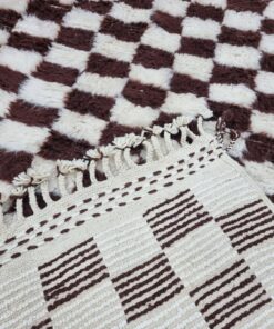 White And Brown Rug