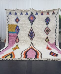 BEILUR- Colorful Geometric Rug - Beni Ourain Carpet 7x8