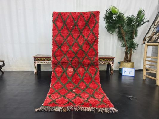 Red and Green Vintage Rug