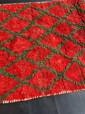 Red and Green Vintage Rug
