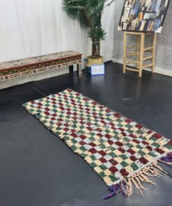 Gray And Burgundy Vintage Rug