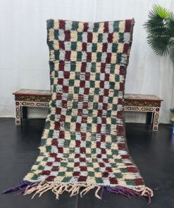 Gray And Burgundy Vintage Rug