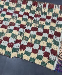 Gray And Burgundy Vintage Rug