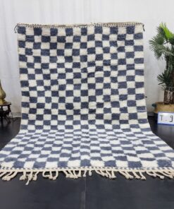 ,White And Spruce Blue Rug