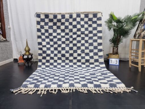 ,White And Spruce Blue Rug