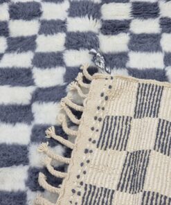 ,White And Spruce Blue Rug