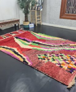 Red And Green Tribal Rug