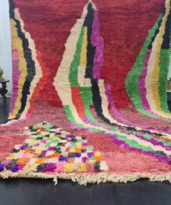 Red And Green Tribal Rug