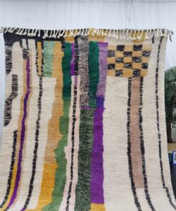 Purple And Green Wool Rug