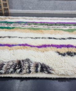 Purple And Green Wool Rug