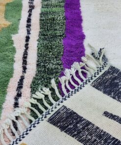 Purple And Green Wool Rug