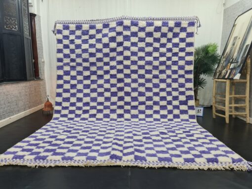 Violet and White Rug