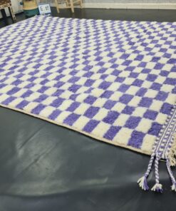Violet and White Rug