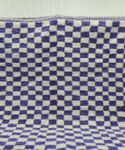 Violet and White Rug